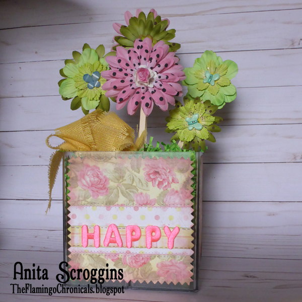 Happy Spring! Use a Deflecto storage cube and Joy Iron on letters to make some fun and functional storage for your desk top. pencil holder