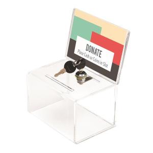 Small Donation Box W/Lock